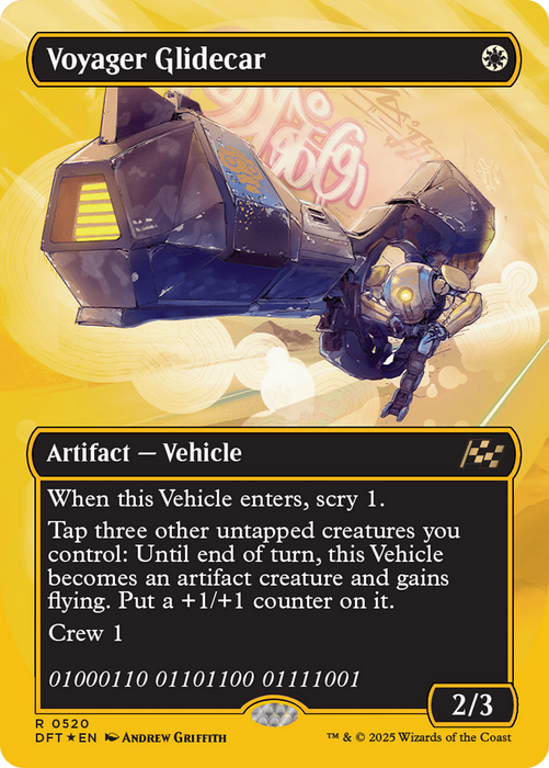 Voyager Glidecar (DFT-520) - Aetherdrift (Borderless) Foil - for just $0.69! 