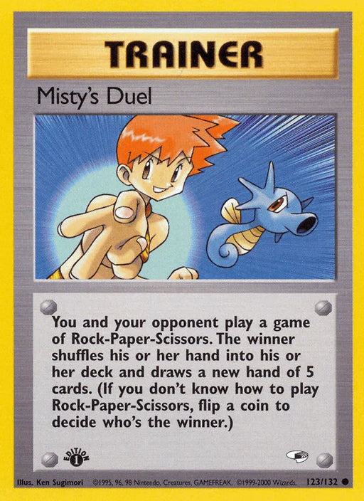Misty's Duel (123/132) [Gym Heroes 1st Edition] - for just $0.65! 