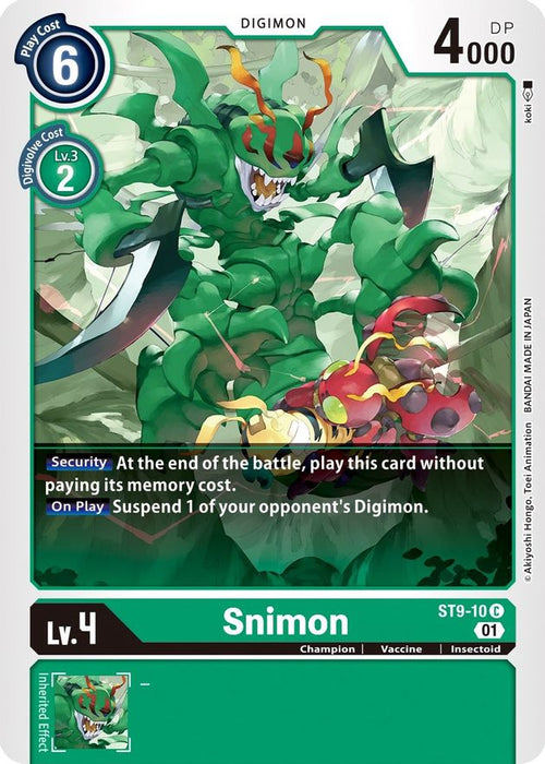 Snimon [ST9-10] [Starter Deck: Ultimate Ancient Dragon] - Just $0.09! Shop now at Retro Gaming of Denver