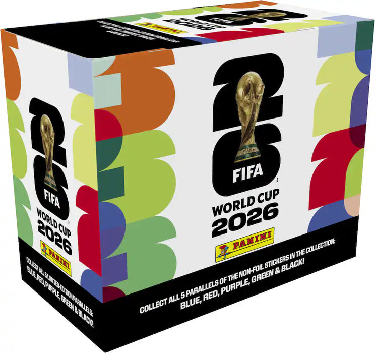 2026 Panini FIFA World Cup Sticker Collection Box (25 Packs) - for just $50! 
