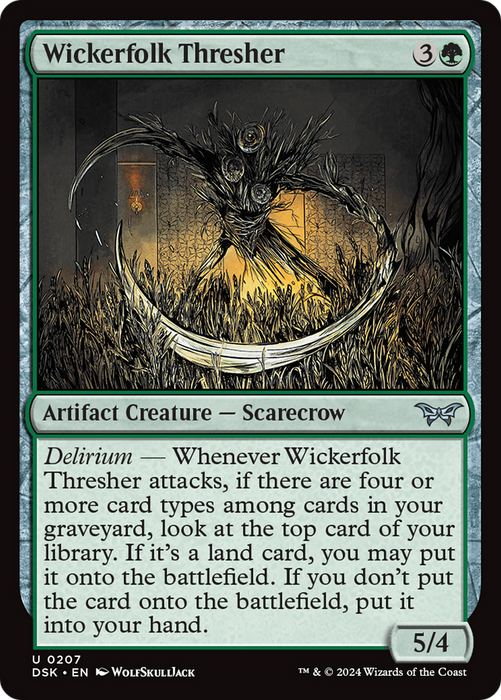Wickerfolk Thresher (DSK-207) - Duskmourn: House of Horror Foil - for just $0.06! 