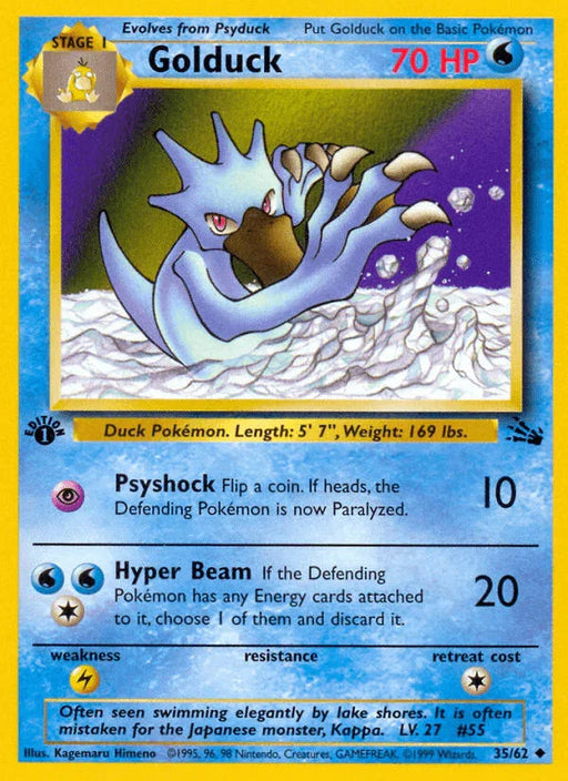Golduck (35/62) [Fossil 1st Edition] - for just $1.10! 