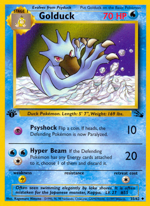 Golduck (35/62) [Fossil 1st Edition] - Just $0.95! Shop now at Retro Gaming of Denver