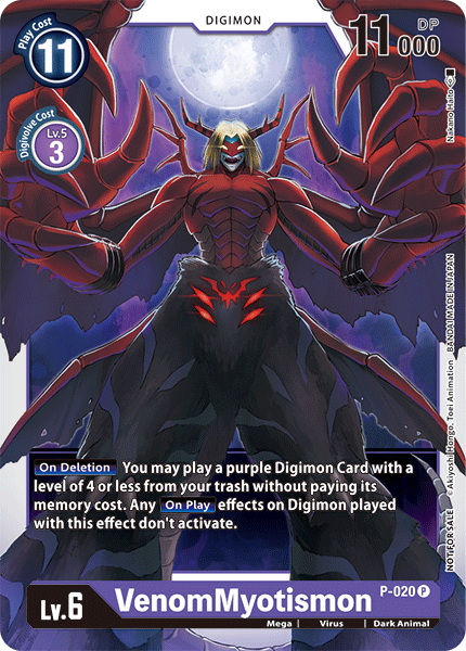 VenomMyotismon [P-020] [Promotional Cards] - Just $0.35! Shop now at Retro Gaming of Denver