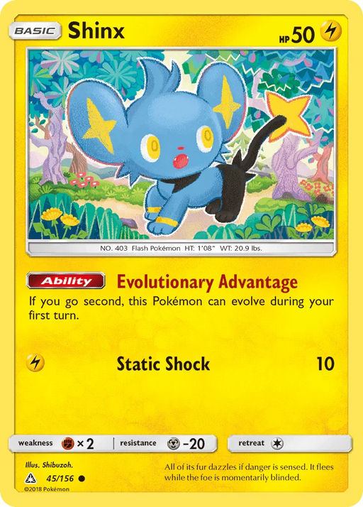 Shinx (45/156) [Sun & Moon: Ultra Prism] - for just $0.15! 