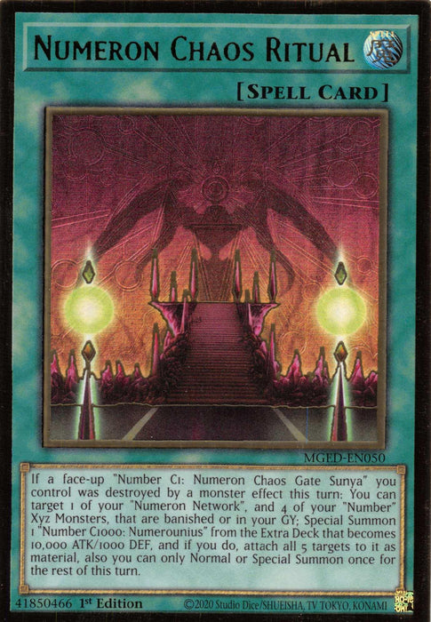 Numeron Chaos Ritual [MGED-EN050] Gold Rare - for just $0.10! 