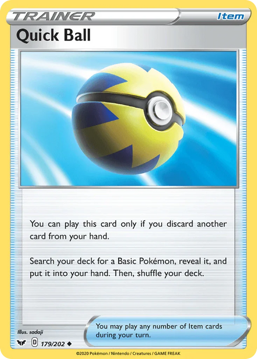 Quick Ball (179/202) [Sword & Shield: Base Set] - for just $0.10! 