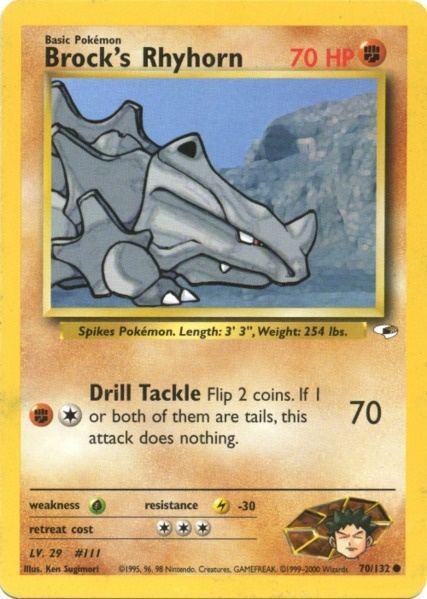 Brock's Rhyhorn (70/132) [Gym Heroes Unlimited] - for just $0.40! 