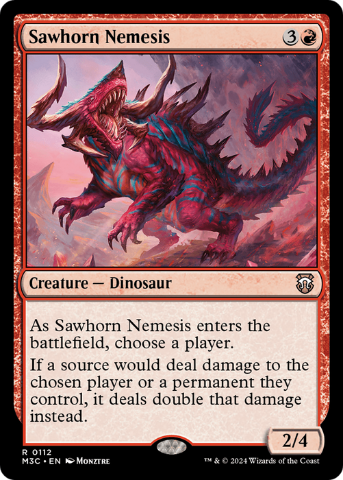 Sawhorn Nemesis (M3C-112) - Modern Horizons 3 Commander - for just $0.12! 