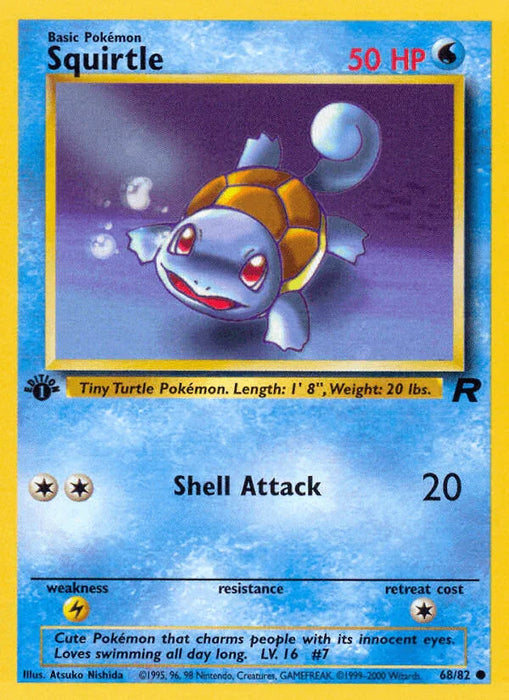 Squirtle (68/82) [Team Rocket 1st Edition] - for just $1.10! 
