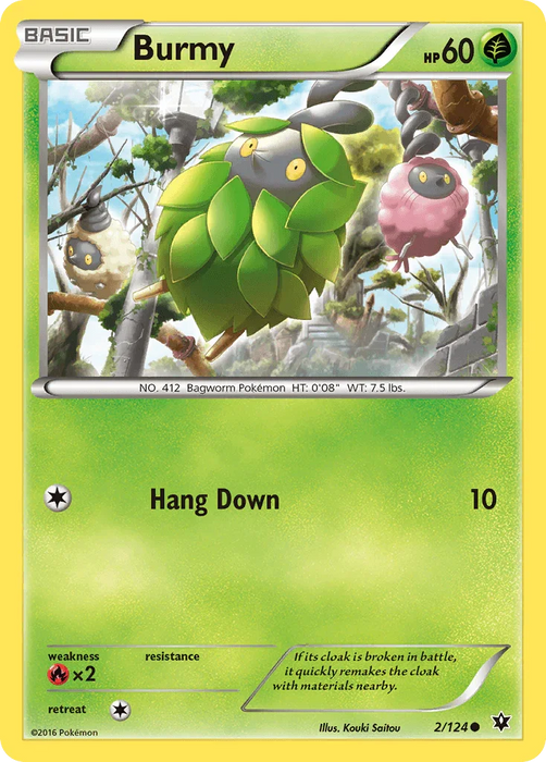Burmy (2/124) [XY: Fates Collide] - for just $0.10! 