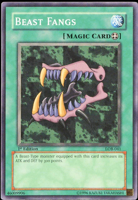 Beast Fangs [LOB-041] Common - for just $0.15! 