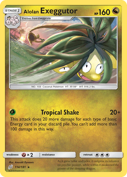 Alolan Exeggutor (114/181) [Sun & Moon: Team Up] - for just $0.15! 