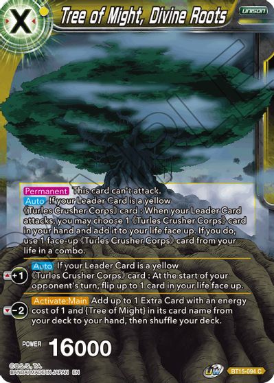 Tree of Might, Divine Roots (BT15-094) [Saiyan Showdown] - for just $0.10! 