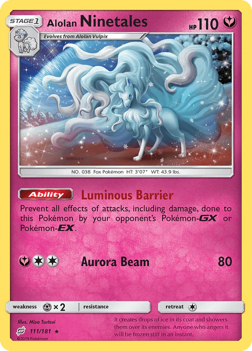 Alolan Ninetales (111/181) [Sun & Moon: Team Up] - for just $4.20! 