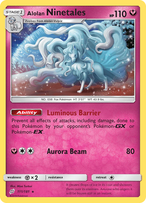 Alolan Ninetales (111/181) [Sun & Moon: Team Up] - for just $5.25! 