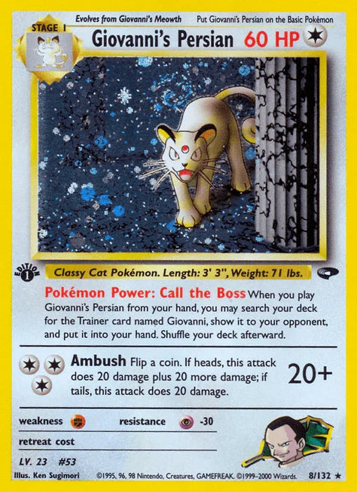Giovanni's Persian (8/132) [Gym Challenge 1st Edition] - for just $78! 