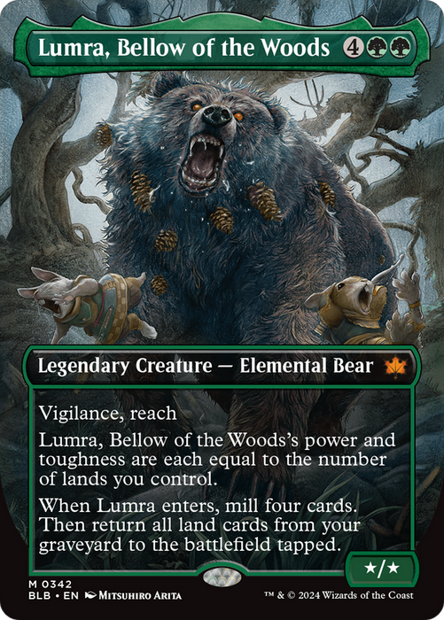 Lumra, Bellow of the Woods (BLB-342) - Bloomburrow (Borderless) - for just $17.78! 