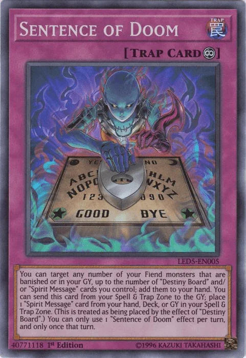 Sentence of Doom [LED5-EN005] Super Rare - for just $0.35! 