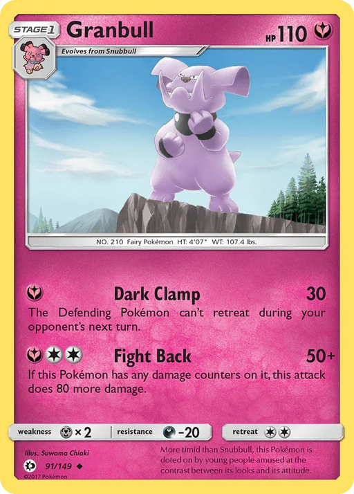 Granbull (91/149) [Sun & Moon: Base Set] - for just $0.10! 