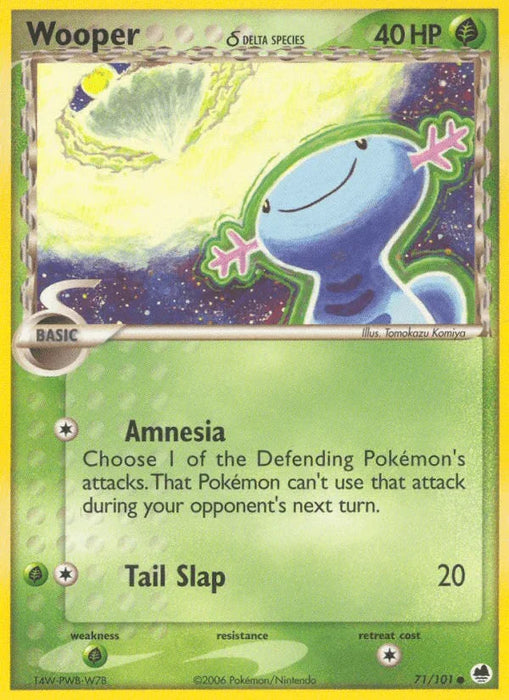 Wooper (71/101) (Delta Species) [EX: Dragon Frontiers] - for just $3.20! 