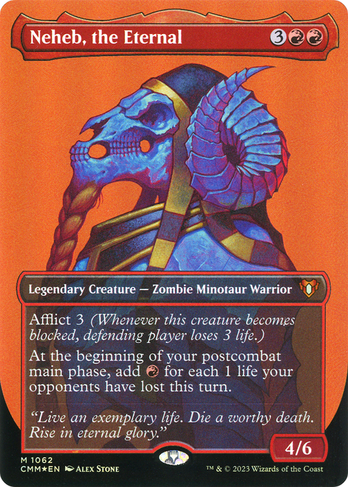 Neheb, the Eternal (CMM-1062) - Commander Masters (Borderless) Foil - for just $10.87! 