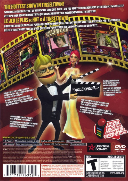 Buzz!: The Hollywood Quiz – PlayStation 2 (PS2) - for just $0! 