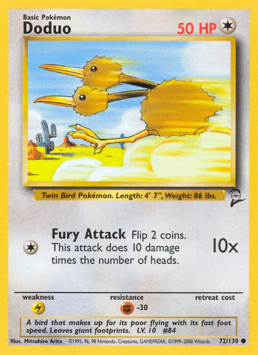 Doduo (72/130) [Base Set 2] - for just $0.25! 