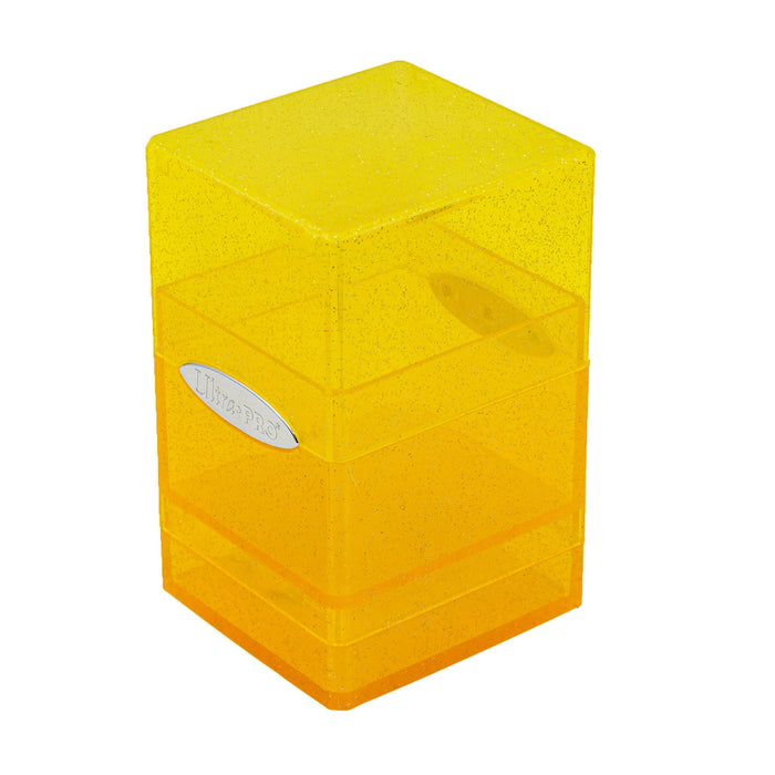 Ultra PRO: Satin Tower - Glitter Yellow - for just $0! 