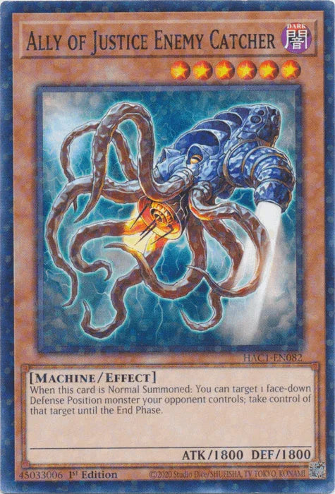 Ally of Justice Enemy Catcher (Duel Terminal) [HAC1-EN082] Common - for just $0.10! 