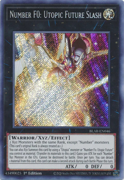 Number F0: Utopic Future Slash [BLAR-EN046] Secret Rare - for just $0.25! 
