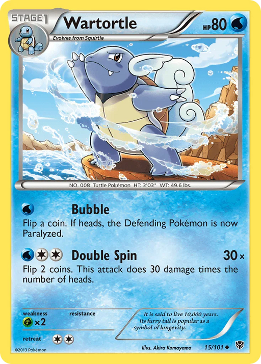 Wartortle (15/101) [Black & White: Plasma Blast] - for just $0.75! 