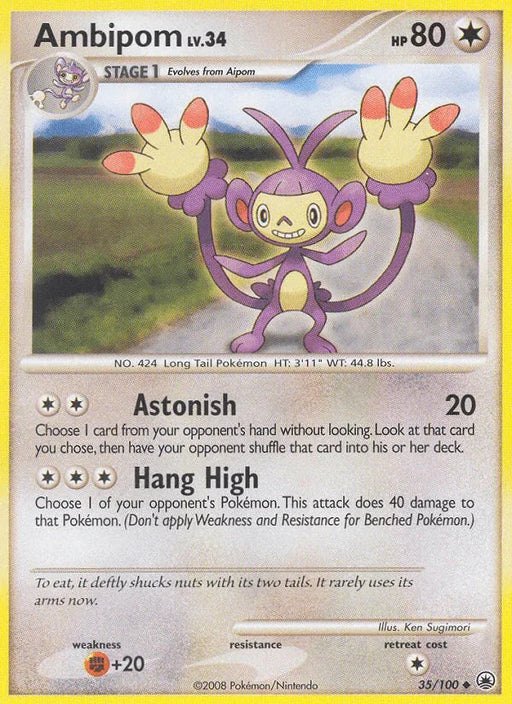 Ambipom (35/100) [Diamond & Pearl: Majestic Dawn] - for just $0.15! 