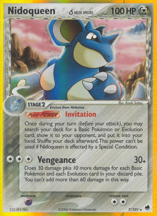 Nidoqueen (7/101) (Delta Species) [EX: Dragon Frontiers] - for just $12.20! 
