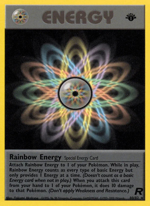 Rainbow Energy (80/82) [Team Rocket 1st Edition] - for just $3.05! 