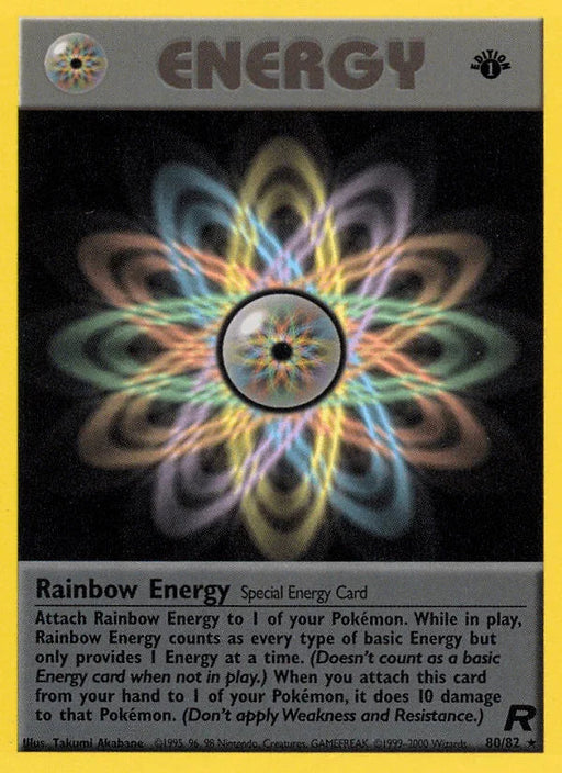 Rainbow Energy (80/82) [Team Rocket 1st Edition] - for just $3.05! 