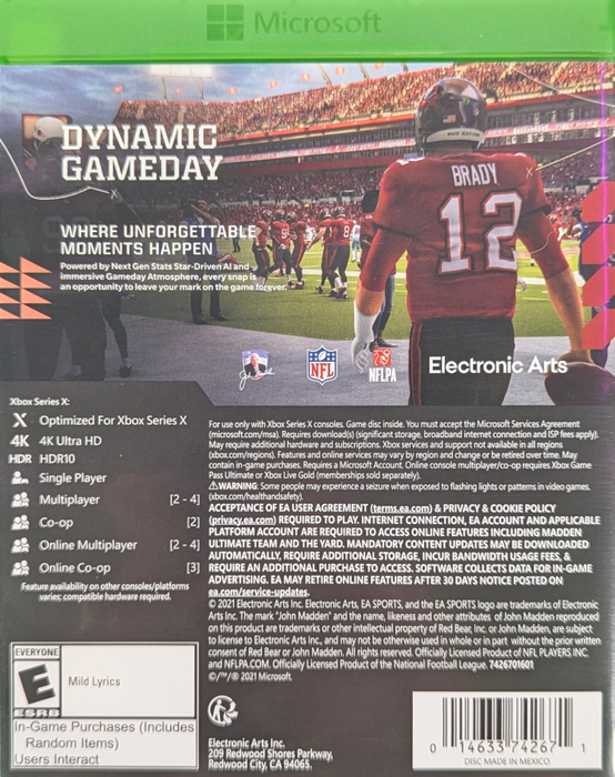 Madden NFL 22 – Xbox Series X (XSX) - for just $3.99! 