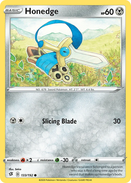 Honedge (133/192) [Sword & Shield: Rebel Clash] - for just $0.10! 