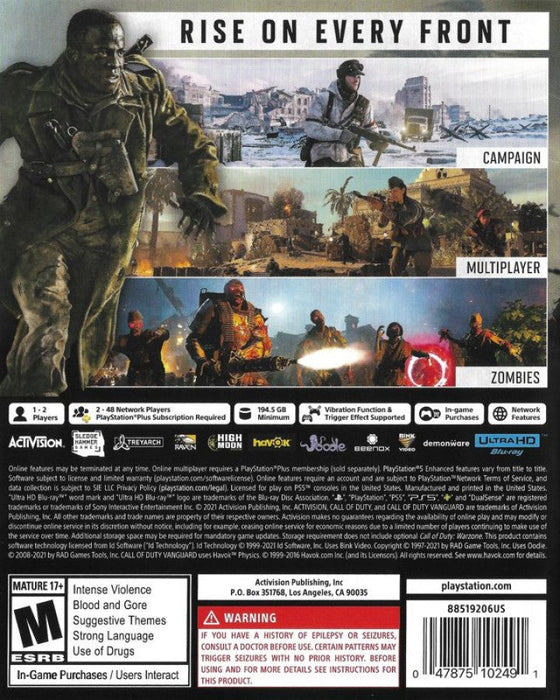 Call of Duty: Vanguard – PlayStation 5 (PS5) - for just $0! 