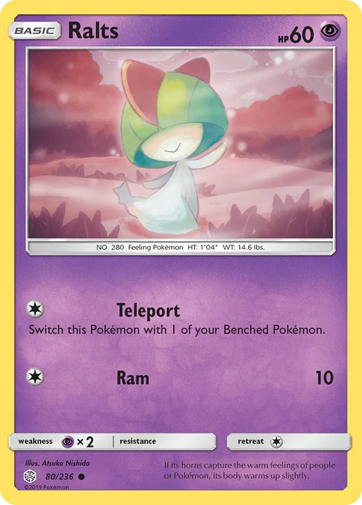 Ralts (80/236) [Sun & Moon: Cosmic Eclipse] - for just $0.15! 