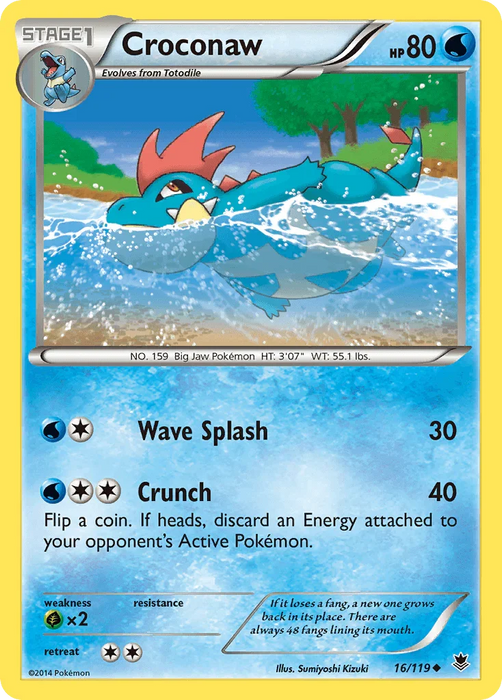 Croconaw (16/119) [XY: Phantom Forces] - for just $0.20! 