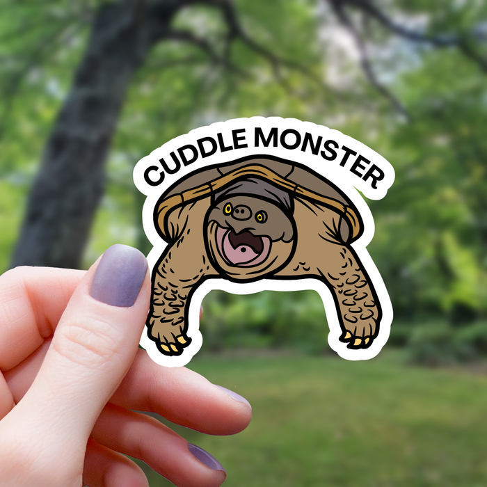 Cuddle Monster Snapping Turtle Sticker - 3" - for just $3.50! 