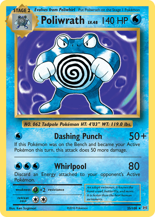 Poliwrath (25/108) [XY: Evolutions] - for just $1.05! 