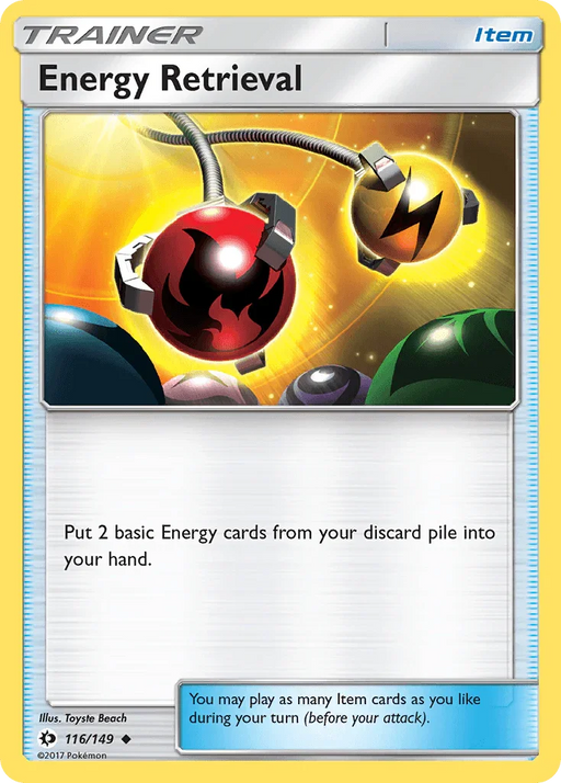 Energy Retrieval (116/149) [Sun & Moon: Base Set] - for just $0.10! 