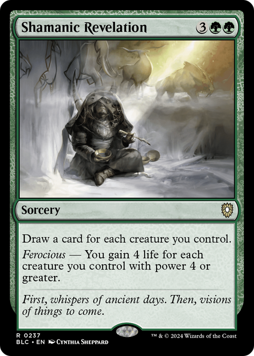 Shamanic Revelation (BLC-237) - Bloomburrow Commander - for just $0.31! 