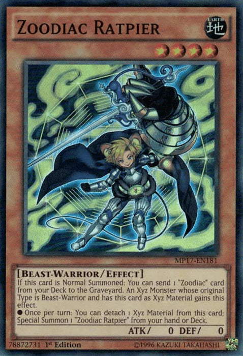Zoodiac Ratpier [MP17-EN181] Super Rare - for just $0.20! 