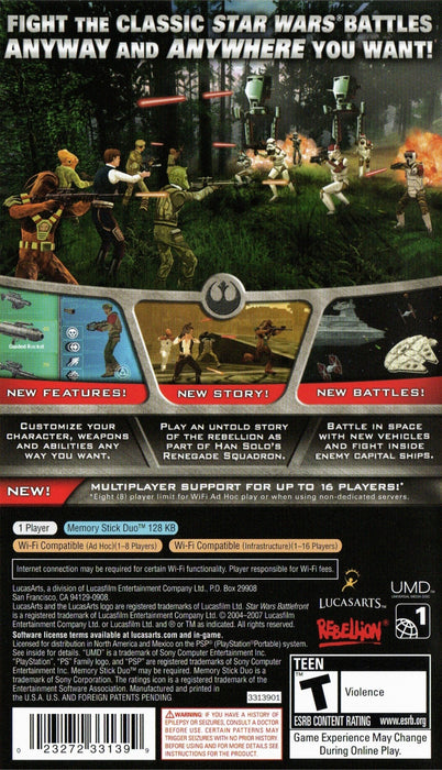 Star Wars Battlefront: Elite Squadron – PlayStation Portable (PSP) - for just $17.99! 