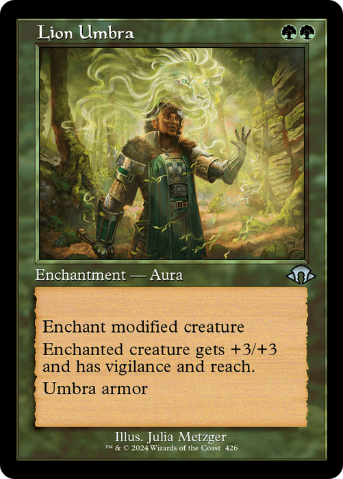 Lion Umbra (Retro Frame) [Modern Horizons 3] - Just $0.10! Shop now at Retro Gaming of Denver