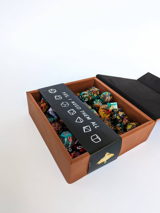 D20 Swords - Vegan Leather Dice Box - for just $34.99! 