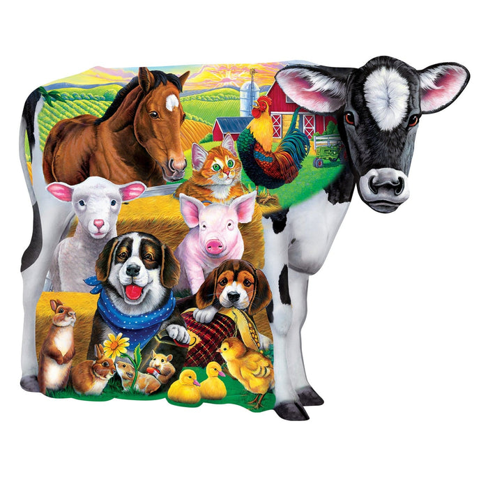 Farm Friends - 100 Piece Shaped Jigsaw Puzzle - for just $12.99! 